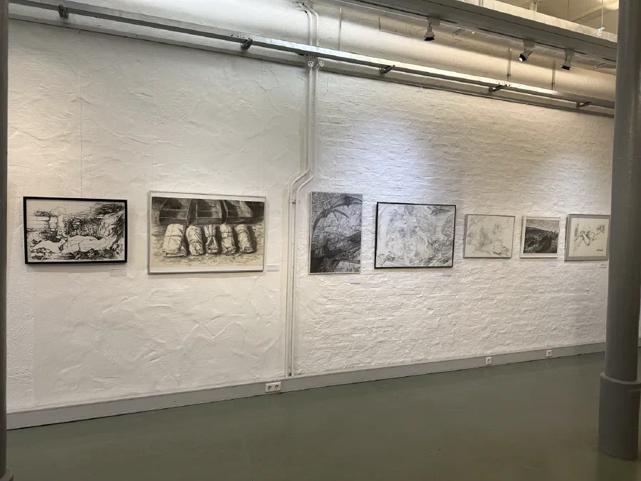 Ausstellungsansicht Kunstpreis 2023 Krieg und Frieden, Haus der Stadtgeschichte Offenbach (4/6)