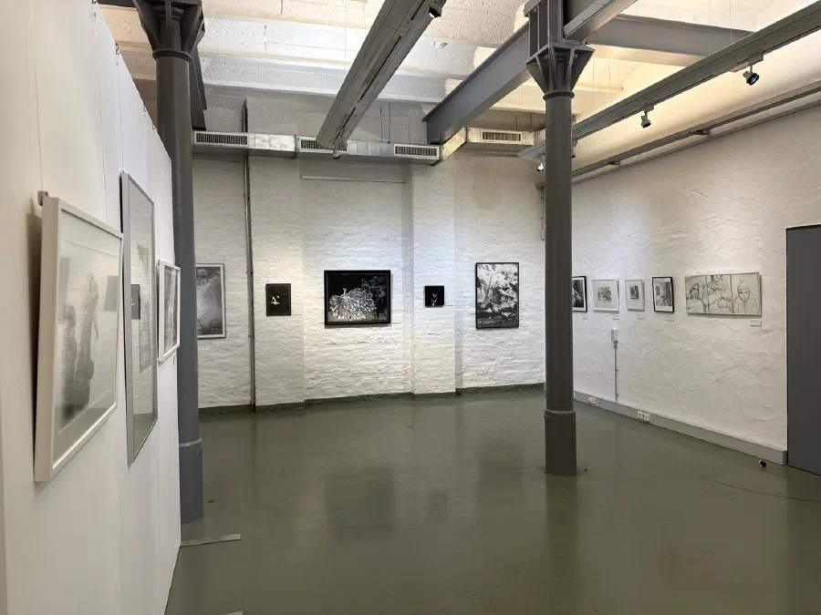 Ausstellungsansicht Kunstpreis 2023 Krieg und Frieden, Haus der Stadtgeschichte Offenbach (3/6)